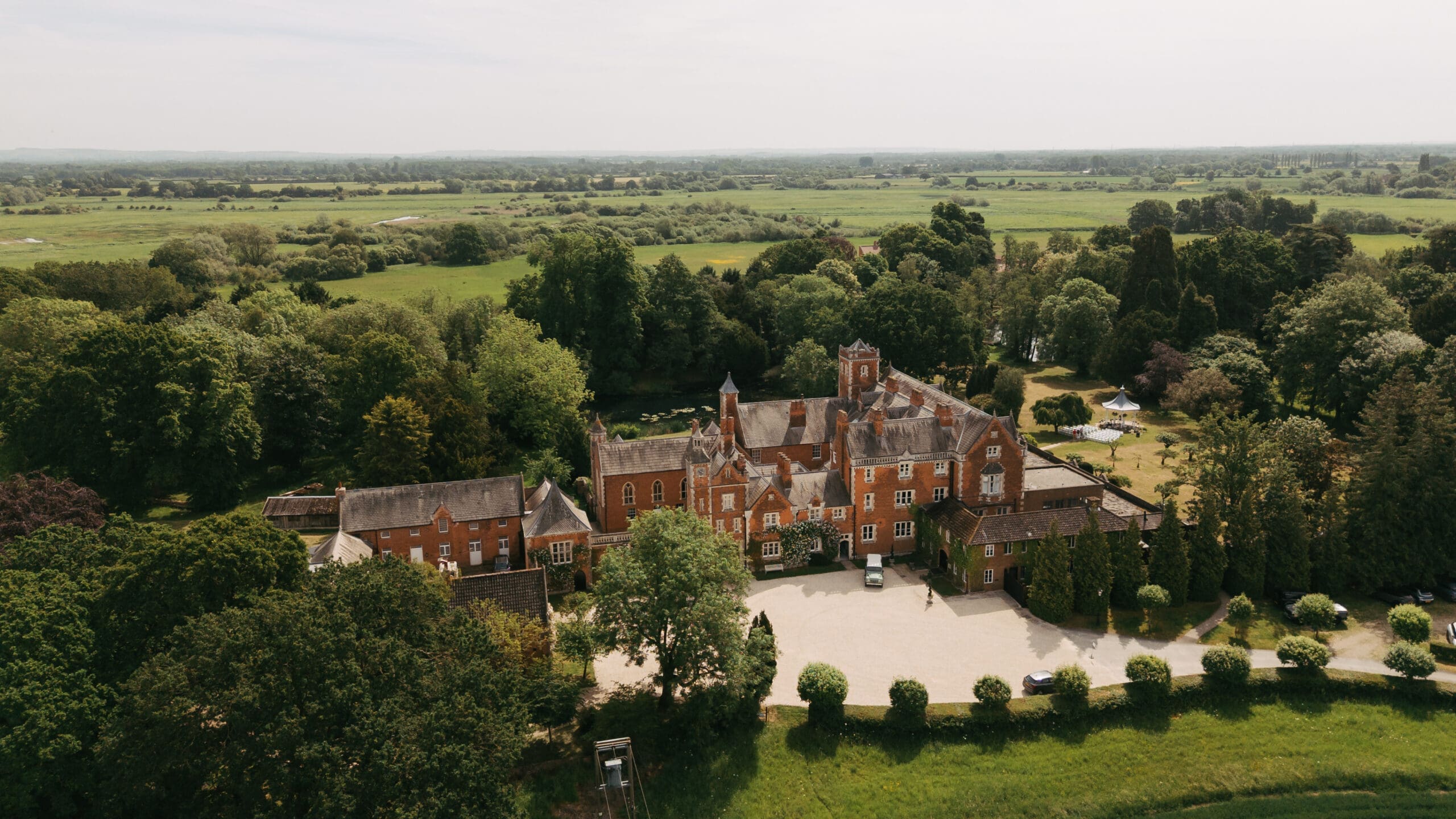 Thicket Priory drone image